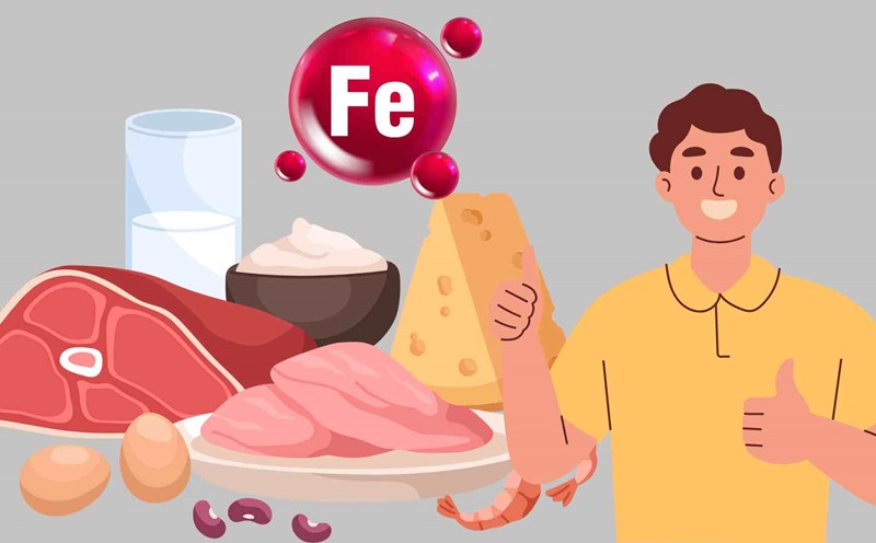 Diet affects the body's absorption of iron. Graphics: Ha May