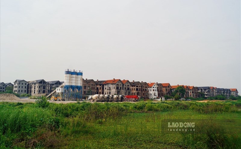 A villa construction area in Hanoi. Photo: Duc Manh