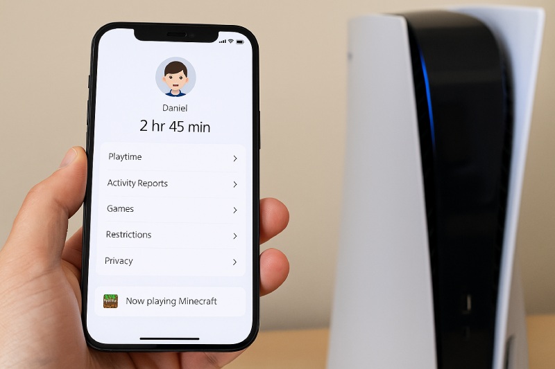 Sony has just launched an application to help parents monitor their children playing games. Graphics: Quang Minh