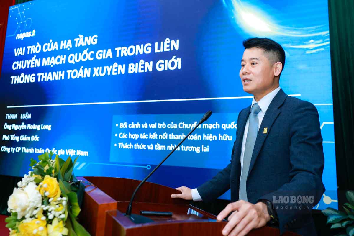 Ong Nguyen Hoang Long – Pho Tong Giam doc Cong ty CP Thanh toan Quoc gia Viet Nam (Napas). Anh: Hai Nguyen