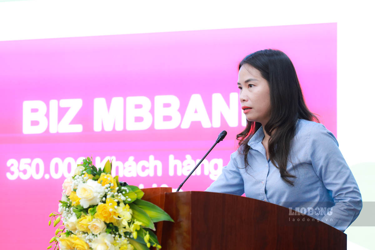 Ba Le Thi Thuy Ha - Giam doc Du an Digital Lending - Khoi Ngan hang so MBBank. Anh: Hai Nguyen