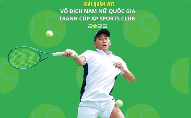 Vu Ha Minh Duc is currently the player with the best record in the men's event. Photo: VTF