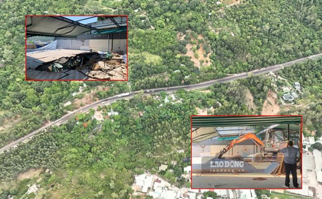 Gia Lai phá dỡ công trình trái luật dọc Quốc lộ 1D sau phản ánh của Báo Lao Động