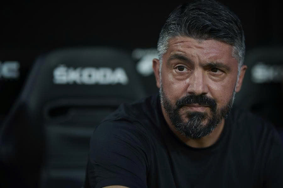 Le nouvel entraîneur Gennaro Gattuso de l'equipe italienne.  Photo: Xinhua