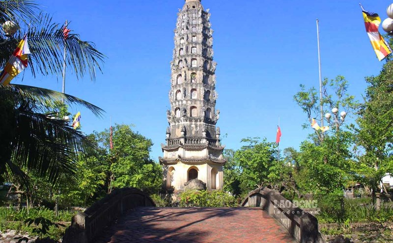The Nine-Piece Lotus Tower in Co Le Pagoda, Co Le Commune, Ninh Binh Province. Photo: Ha Vi