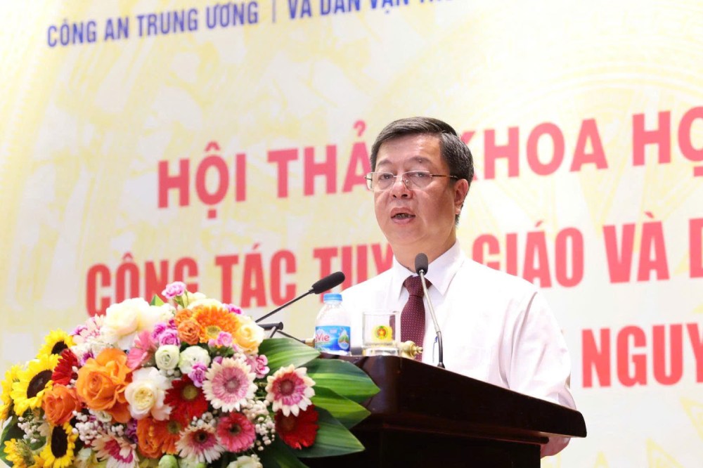 PGS.TS. Vu Trong Lam, Giam doc - Tong Bien tap Nha xuat ban Chinh tri quoc gia Su that. Anh: Tran Vuong