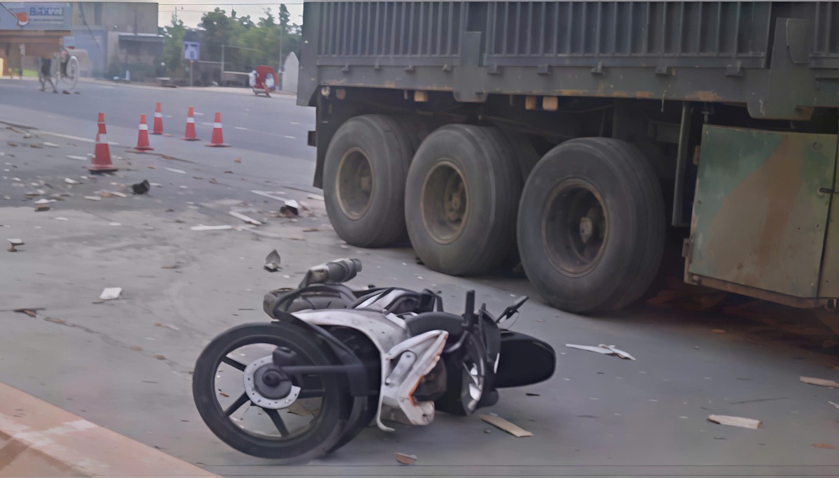 Situacion del accidente cerca de la inauguracion del Distrito 10. Foto: Comite de Seguridad Vial de la ciudad de Hai Phong.