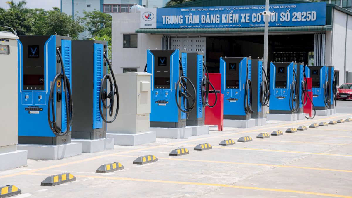 Khu vực phường Cầu Giấy có thêm một trạm sạc quy mô lớn.