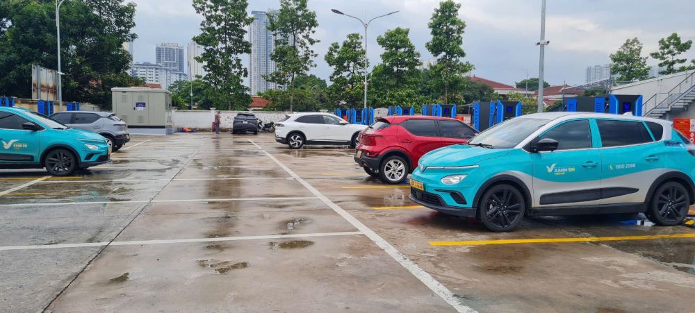 Trạm sạc được chủ đầu tư lựa chọn bởi vị trí thuận tiện, đông dân cư.