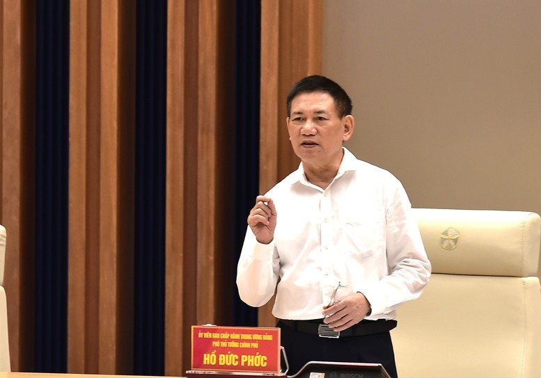 Le vice-Premier ministre Ho Duc Phoc a travaille a Hai Phong. Photo: VGP / Tran Manh