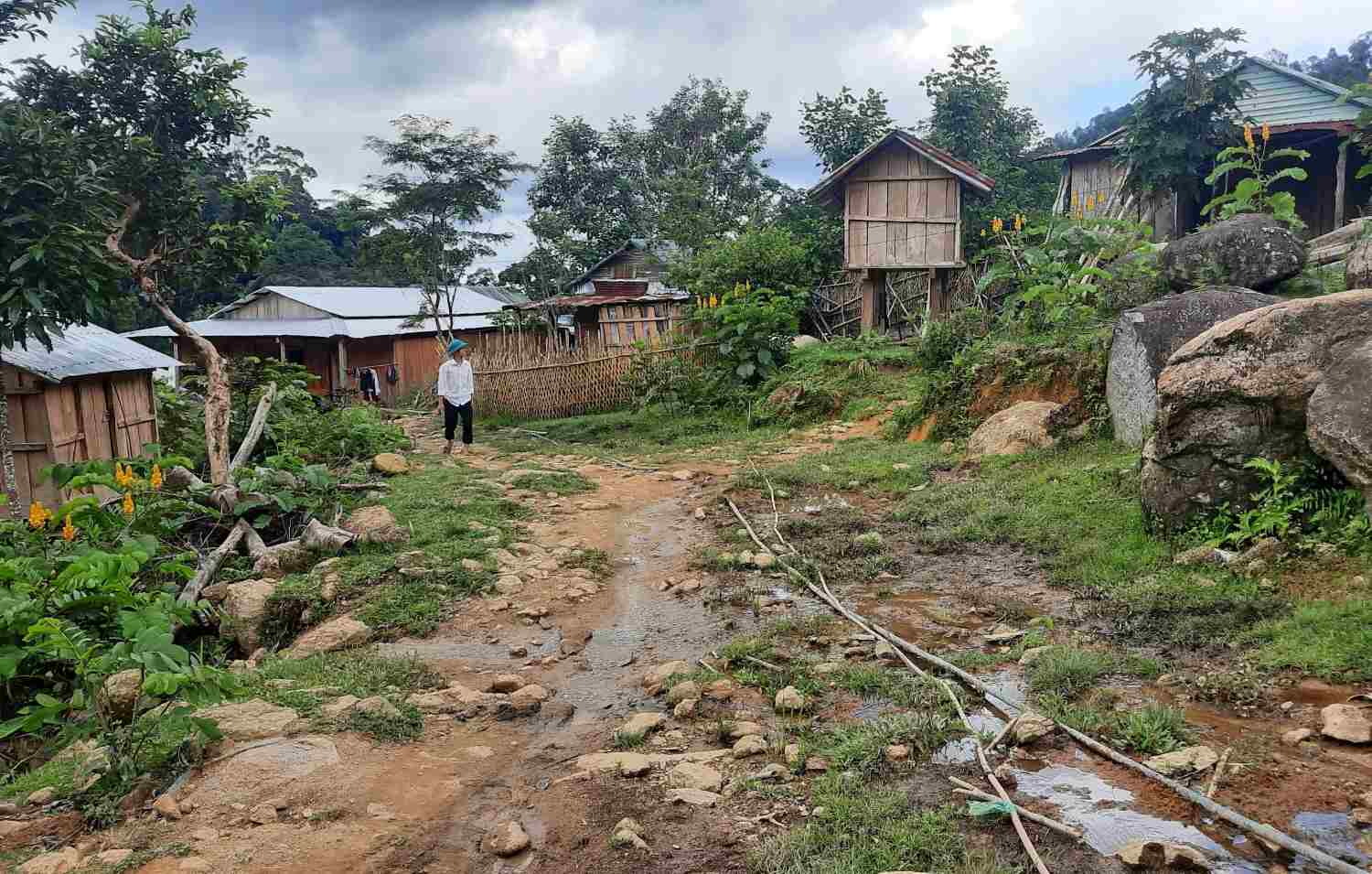 Mang But commune, Quang Ngai have suffered many consecutive earthquakes recently. Photo: Thanh Tuan