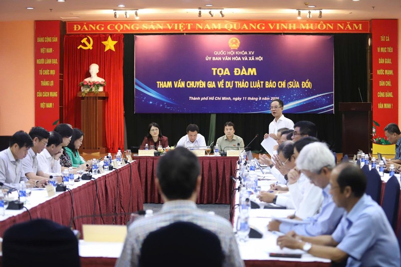 Overview of the seminar on the draft Press Law (amended). Photo: Ho Van