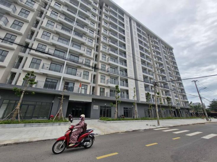 Vu Mong Nguyen 거리(Ngu Hanh Son, 동 다낭시)에 있는 혁명 공로자를 위한 사회 아파트. 사진: Thu Giang