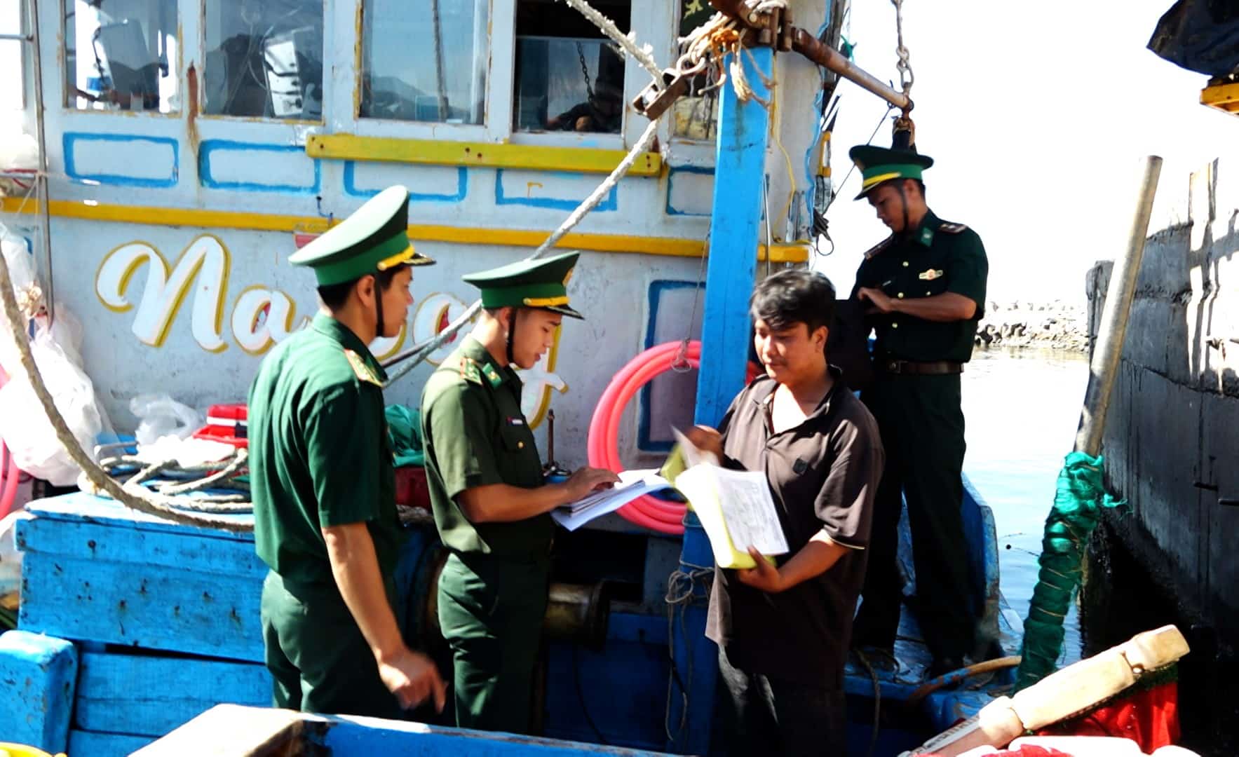 Border Guard Station in Khanh Hoa tightens patrols and strictly handles IUU fishing violations. Photo: Binh Quy