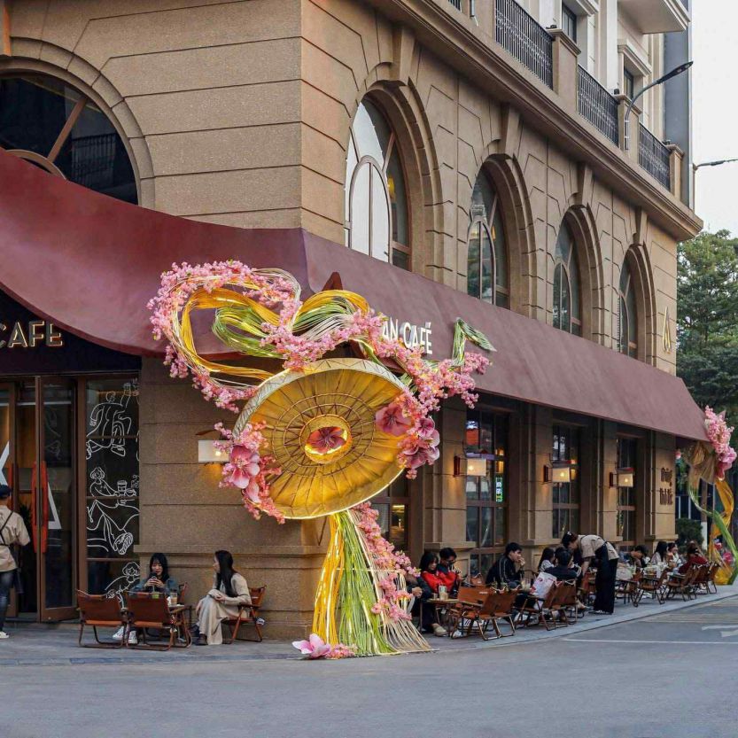 Bring the hood as a check-in corner with Kinh Bac properties. Photo: Character provided