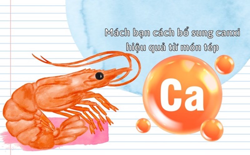 100 grams of dried shrimp contains about 2,000mg of calcium, which is good for health. Graphic photo: Huong Son