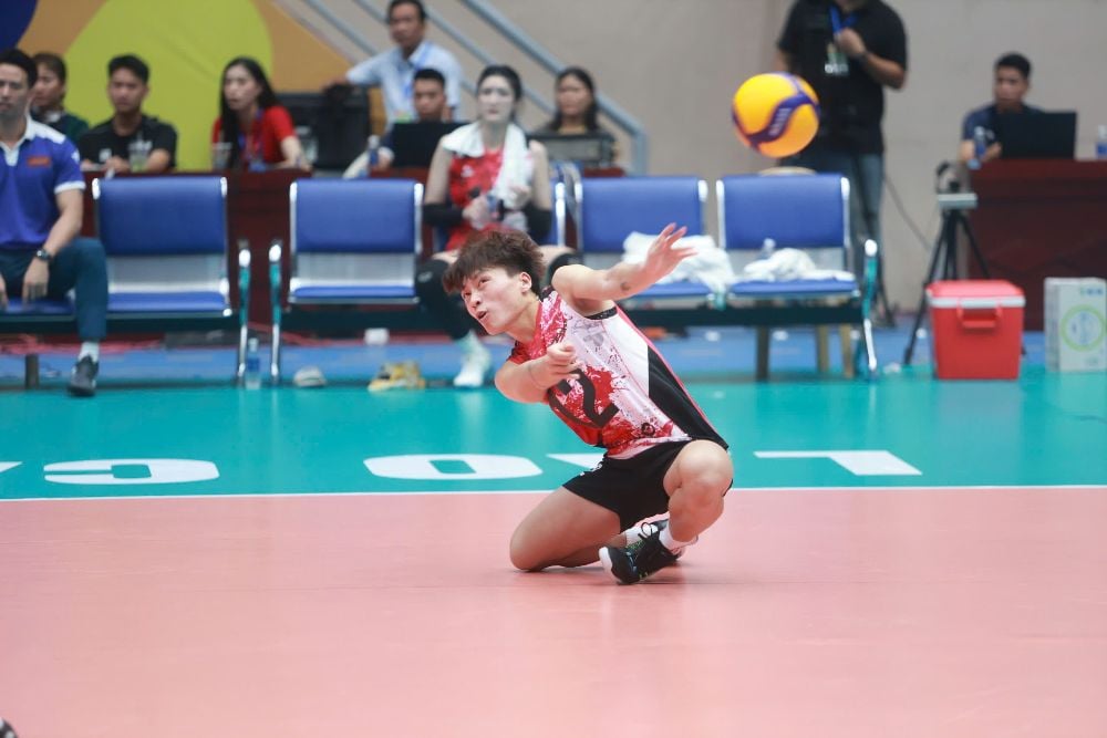  Cau thu Dang Thi Hong cua bong chuyen Viet Nam. Anh: Hoang Anh