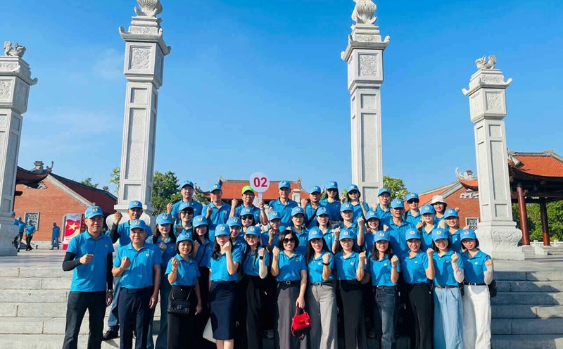 Nam Sach Commune Labor Union responded to the program organized by Hai Phong City Labor Federation. Photo: Nam Sach Commune Portal
