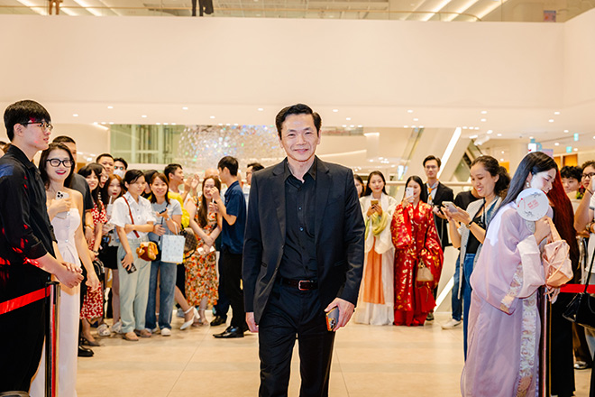 NSND Trung Anh trong buoi ra mat phim “Khe uoc ban dau” tai Ha Noi. Anh: Doan phim cung cap