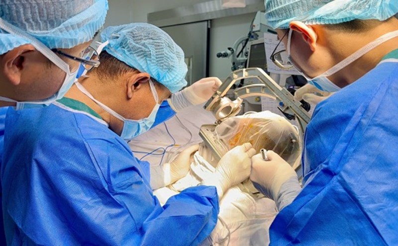 The patient underwent brain surgery and had a successful amputation of the menstrual vital area. Photo: Provided by the hospital