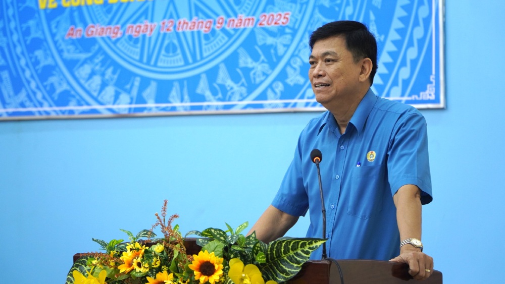 Chu tich LDLD tinh Do Tran Thinh quan triet va chi dao mot so noi dung can tap trung thuc hien nhiem vu trong tam den cuoi nam 2025. Anh: Nguyen Anh