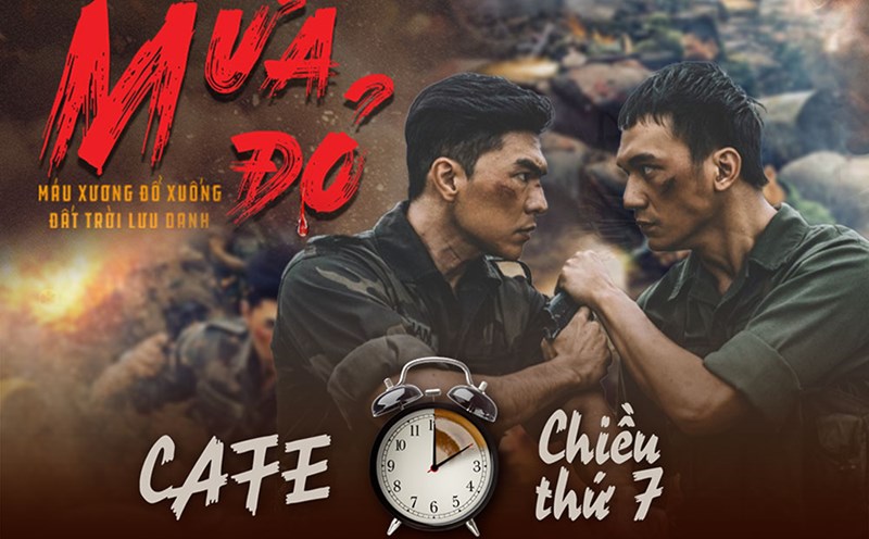 Actors Steven Nguyen and Do Nhat Hoang in the movie Red Rain - Saturday Afternoon Coffee.