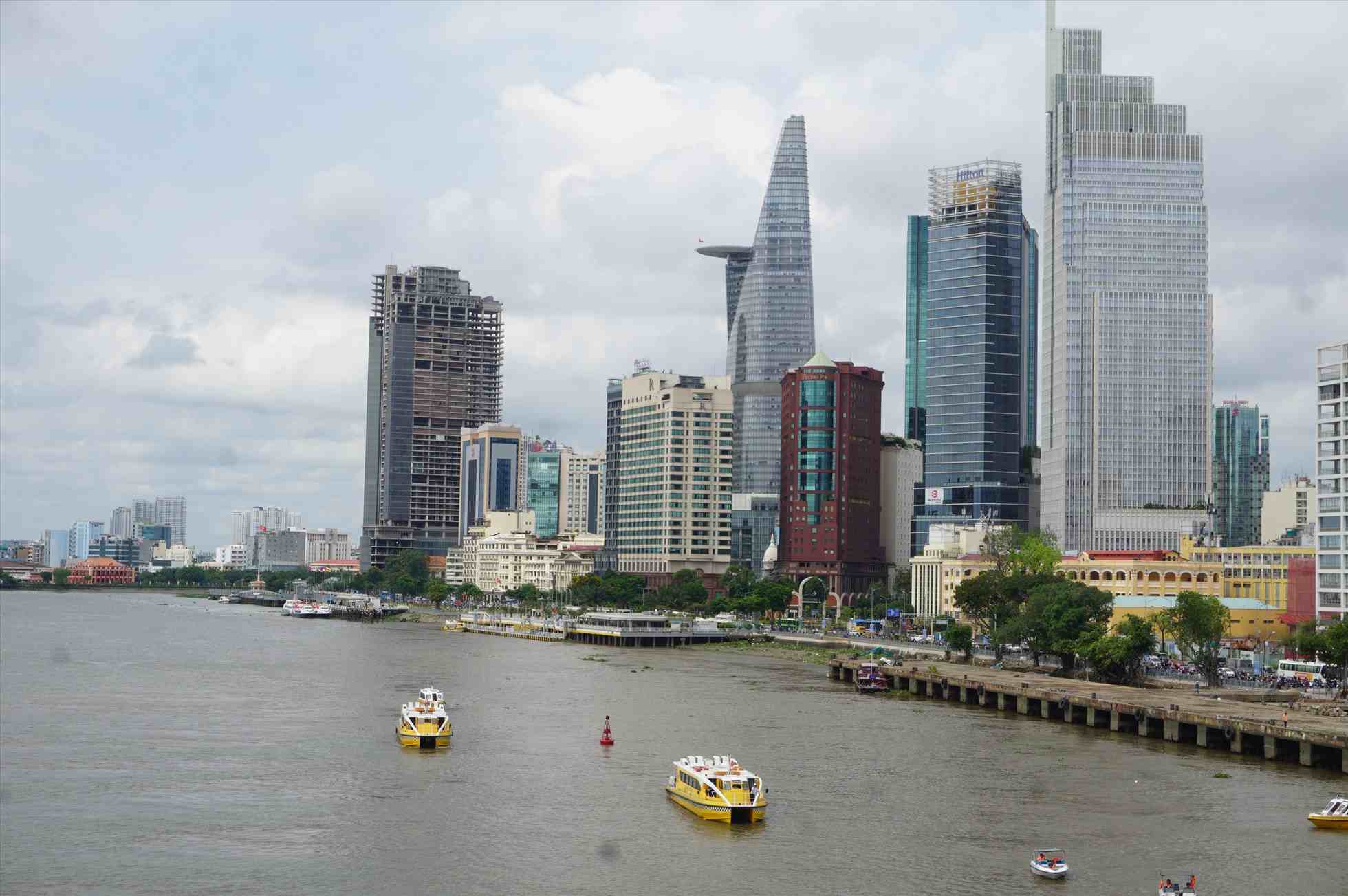 River bus in the central area of Ho Chi Minh City. Photo: Minh Quan