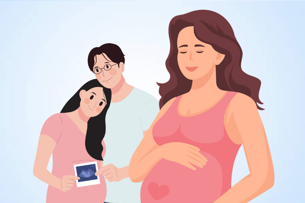 Vai trò quan trọng của người cha trong thời kỳ mang thai. Đồ họa: Thiện Nhân