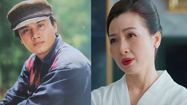 Actor Le Cong Tuan Anh in his youth (left) and actor Khanh Huyen in the movie "The Wind Rings the Blue Sky" (right). Photo: Provided by the film crew