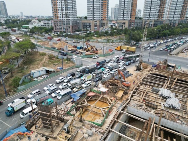 Ket qua giai ngan ke hoach dau tu von ngan sach nha nuoc den het thang 8.2025 cua Bo Xay dung chi dat 36,7% thap hon binh quan chung cua ca nuoc (46,3%). Anh: Minh Quan  