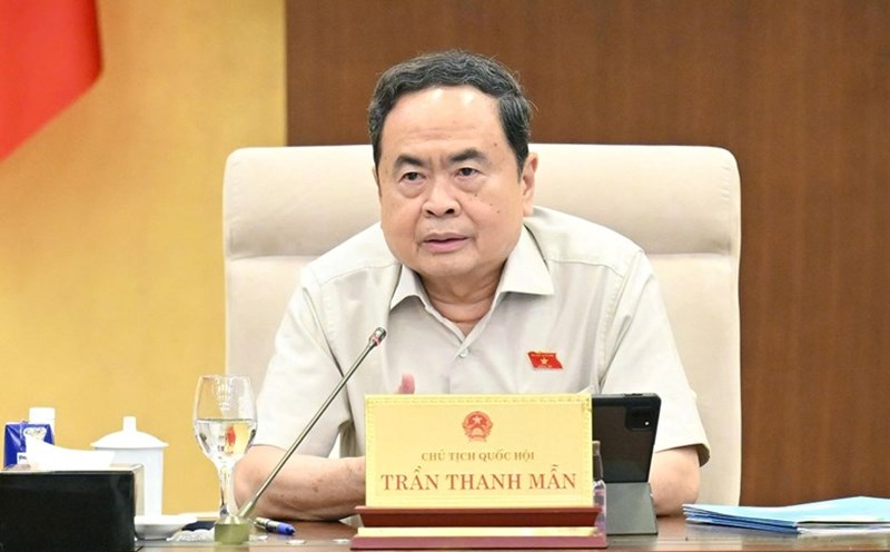 Politburo member and National Assembly Chairman Tran Thanh Man said that there has been a Bankruptcy case that has lasted for 16 years and is still being carried out. Photo: Quochoi.vn