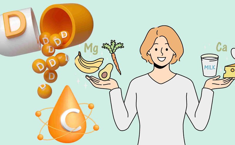 Supplementing calcium properly will be good for the body. Graphics: Ha May