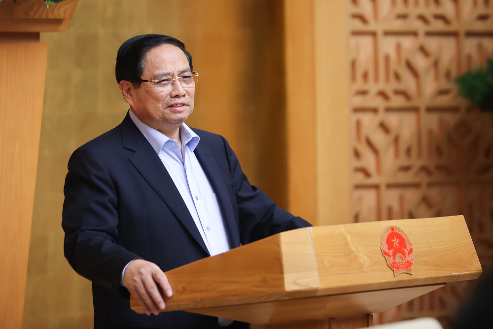 Le Premier ministre Pham Minh Chinh a souligne le renforcement de la transparence dans les affaires publiques la gestion des biens et des revenus des fonctionnaires. Photo : VGP/Nhat Bac