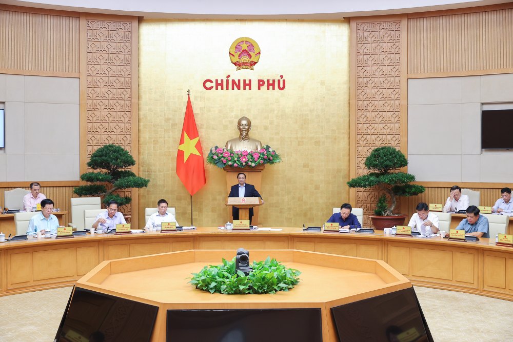 Phien hop Chinh phu chuyen de xay dung phap luat thang 9.2025. Anh: VGP