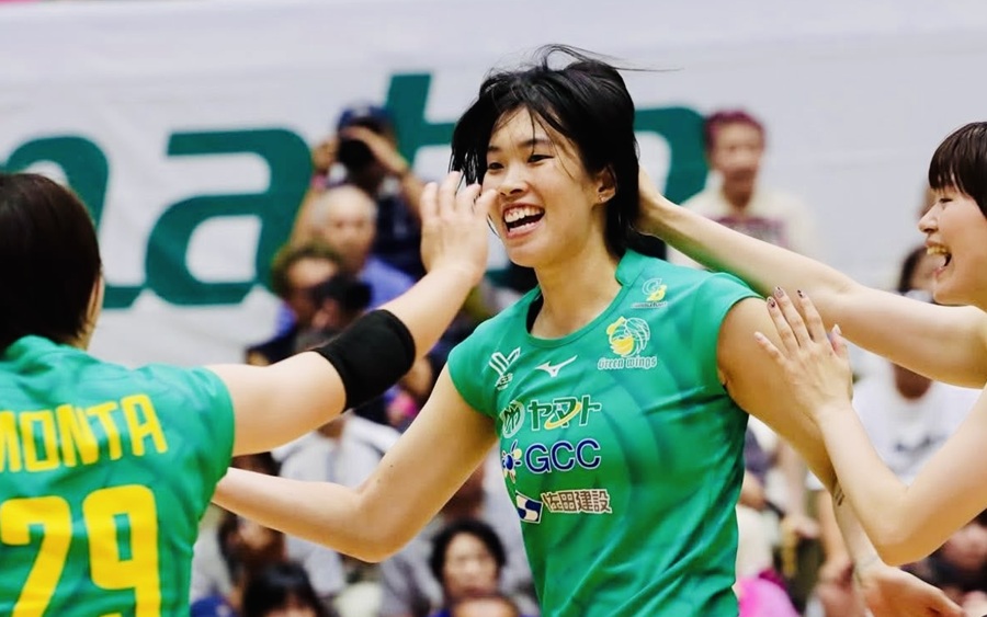 チャン・ティ・タイン・トゥイは、グンマ・グリーン・ウィングスチームとの練習試合に出場しました。写真:グンマ・グリーン・ウィングス