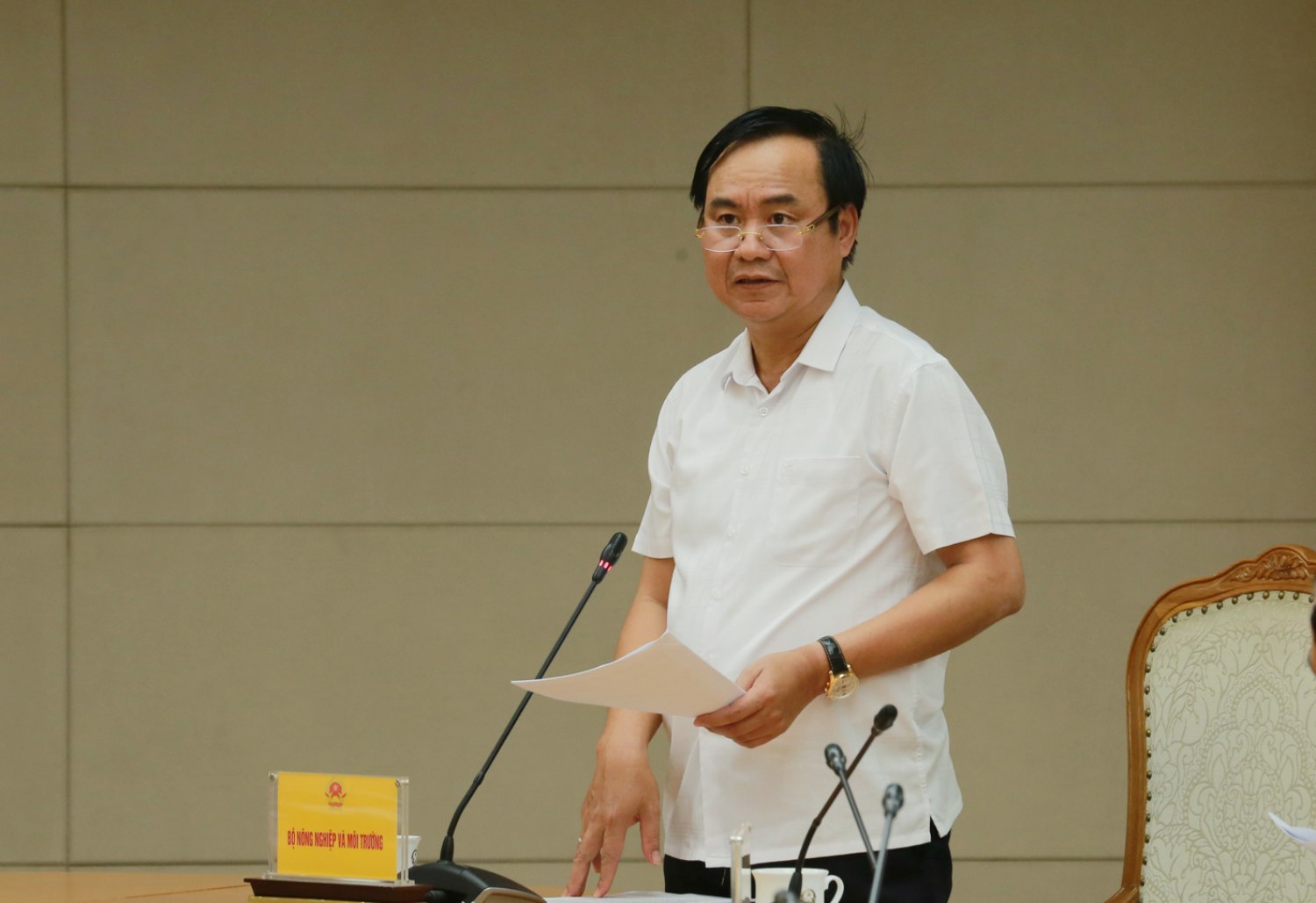 Thu truong Bo Nong nghiep va Moi truong Vo Van Hung. Anh: Pham Dong