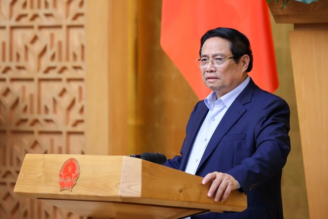 Politburo member and Prime Minister Pham Minh Chinh requested to accelerate the disbursement of public investment capital. Photo: Nhat Bac