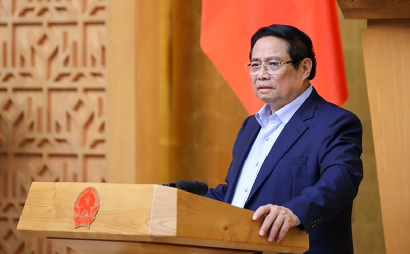 Politburo member and Prime Minister Pham Minh Chinh requested to accelerate the disbursement of public investment capital. Photo: Nhat Bac