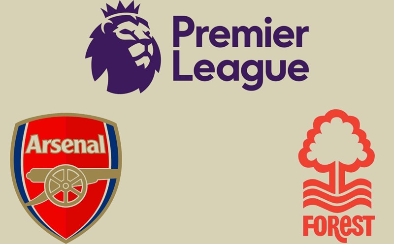 Today's football match schedule focuses on the Arsenal - Nottingham Forest match. Graphics: Van An