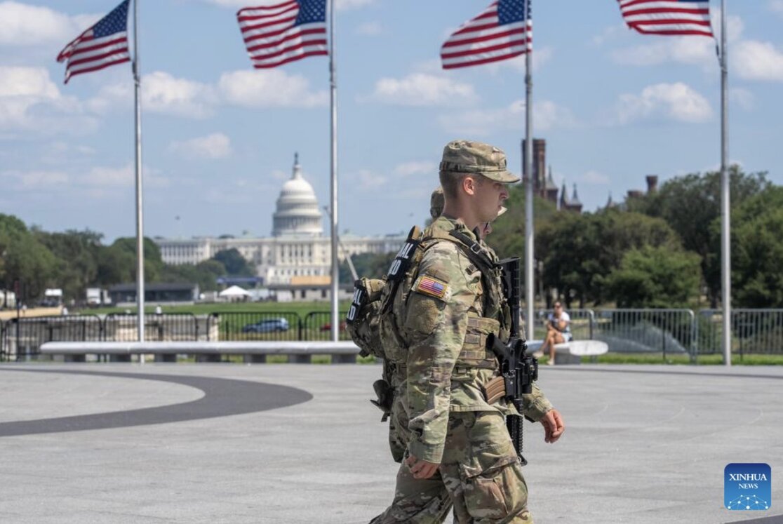 El presidente Donald Trump dijo que movilizara a la Fuerza Aerea Nacional de Estados Unidos a Memphis. En la foto la Fuerza Aerea Nacional en Washington DC a principios de septiembre de 2025. Foto: Xinhua