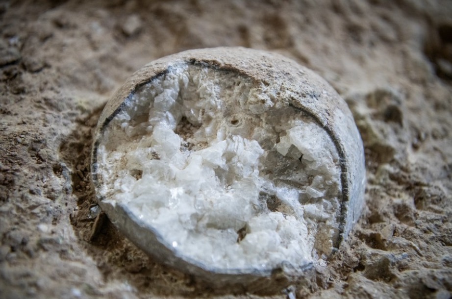 Fragmentos de huevos de dinosaurio en la zona montañosa de Thanh Long ciudad de Thap Yen provincia de Ho Bac China. Foto: Tan Hoa Xa