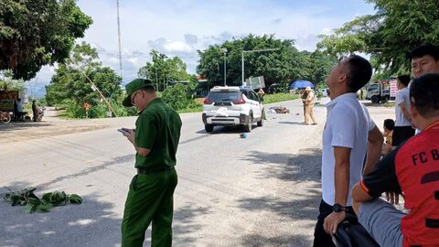 Scene of the accident. Photo: Phu Tho Police
