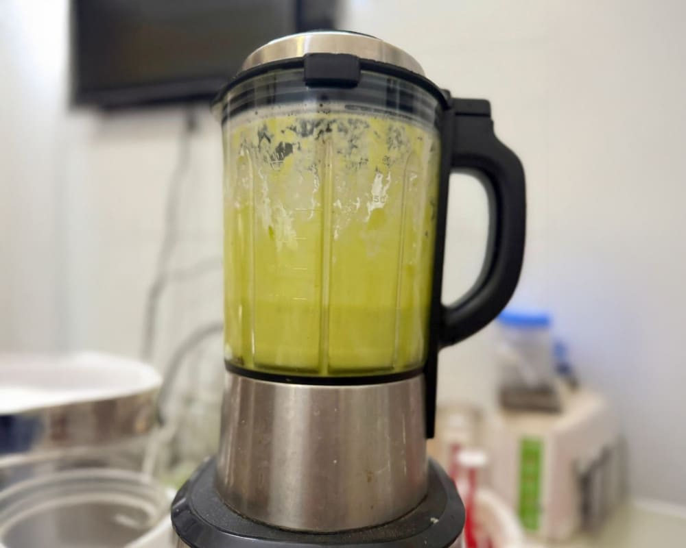 Use a blender properly to ensure the nutrition of the drink as well as keep the device durable. Photo: Thu Phuong