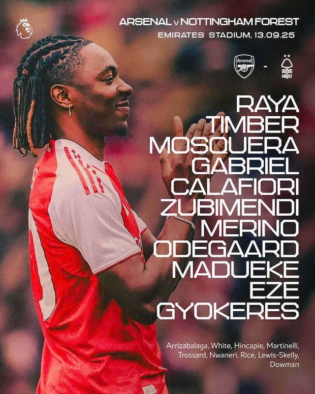 Doi hinh ra san cua Arsenal. Anh: CLB Arsenal