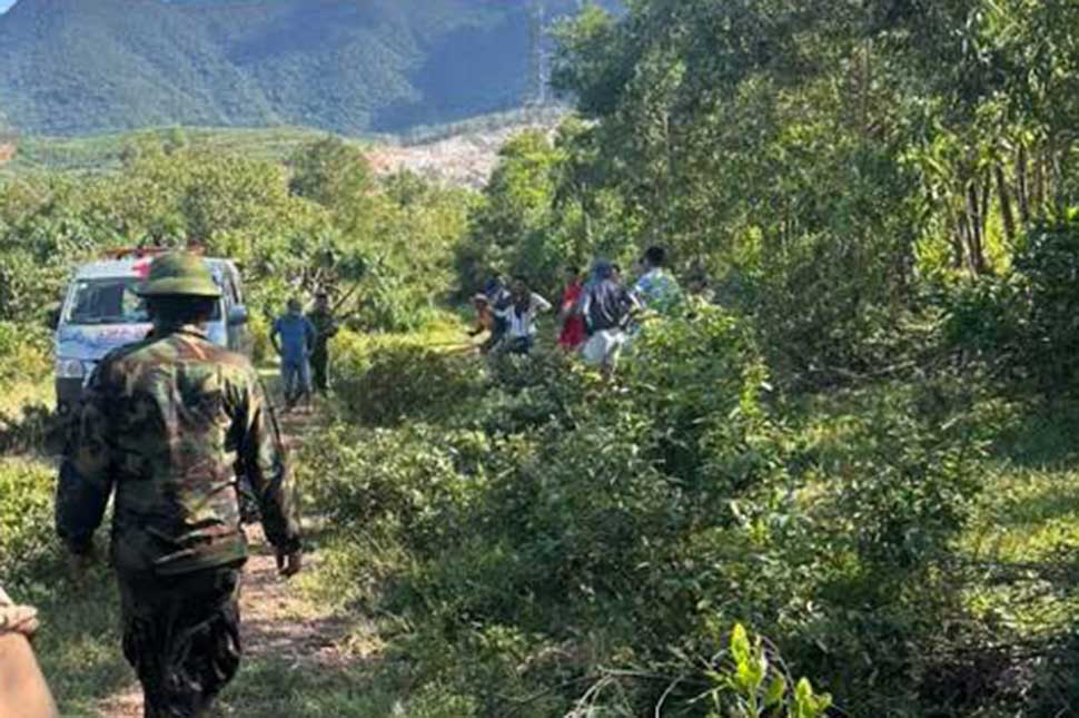 8세 남자아이가 익사한 양어장 지역. 사진: Hoanh Son.