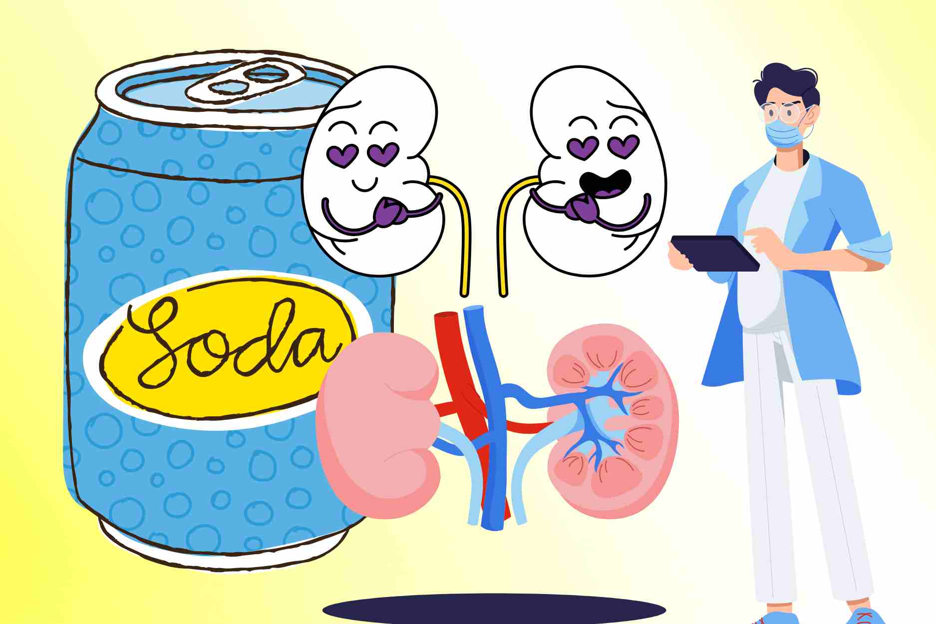 Tips for safe soda intake for kidney patients