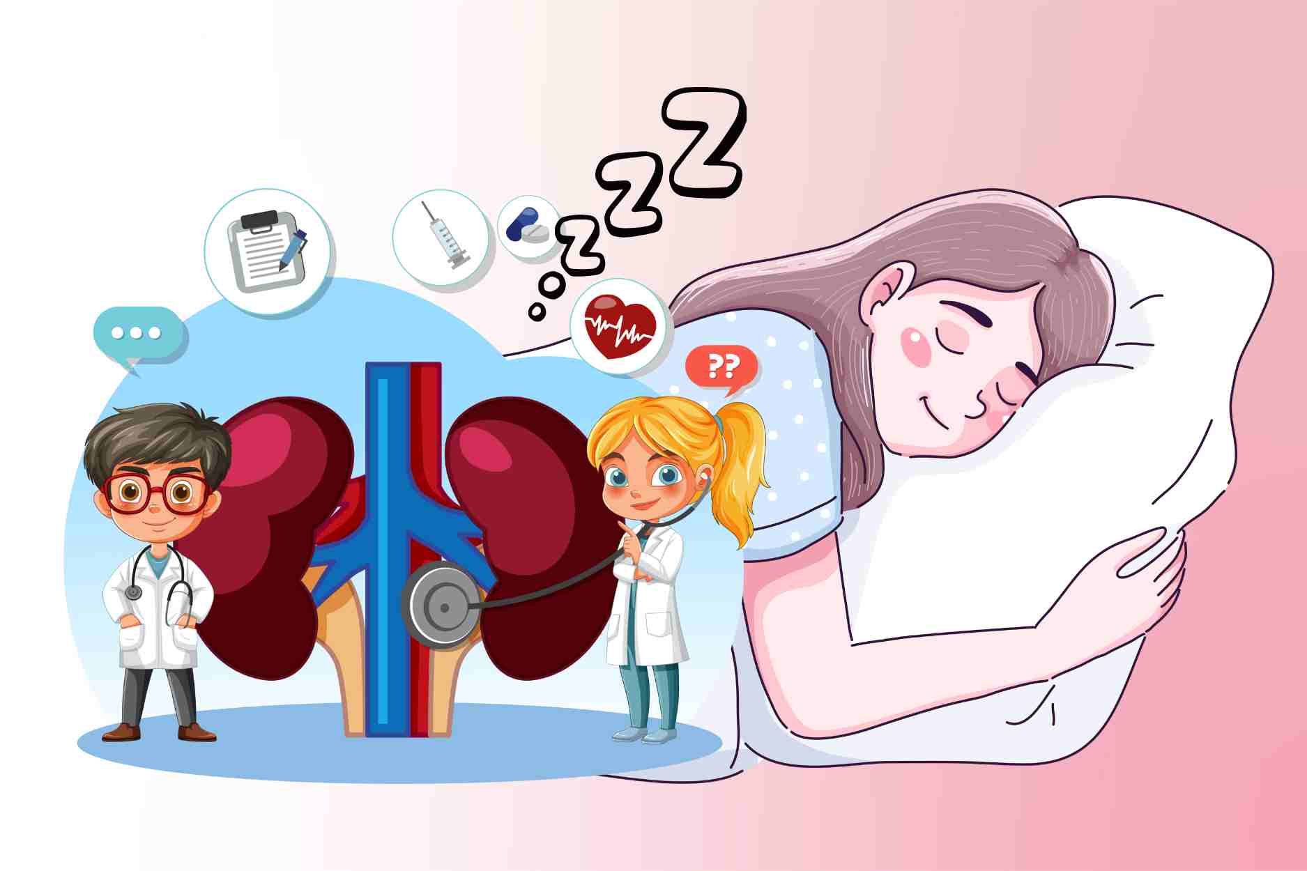 The golden time to go to bed helps the kidneys function healthily