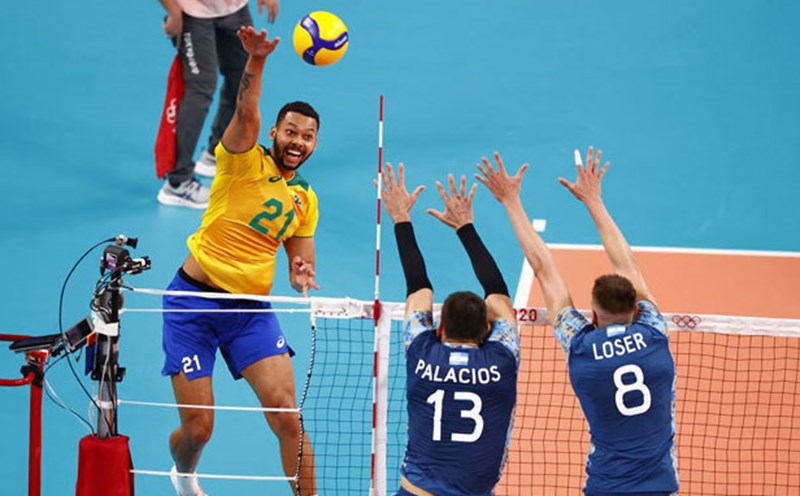 The Brazilian men's volleyball team will play their opening match at the World Championship. Photo: FIVB