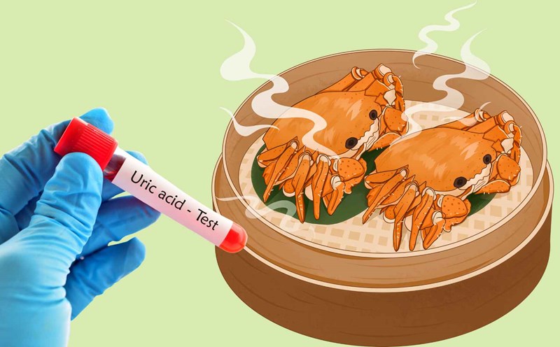 You can enjoy crab without worrying about uric acid spikes. Graphic photo: Huong Giang