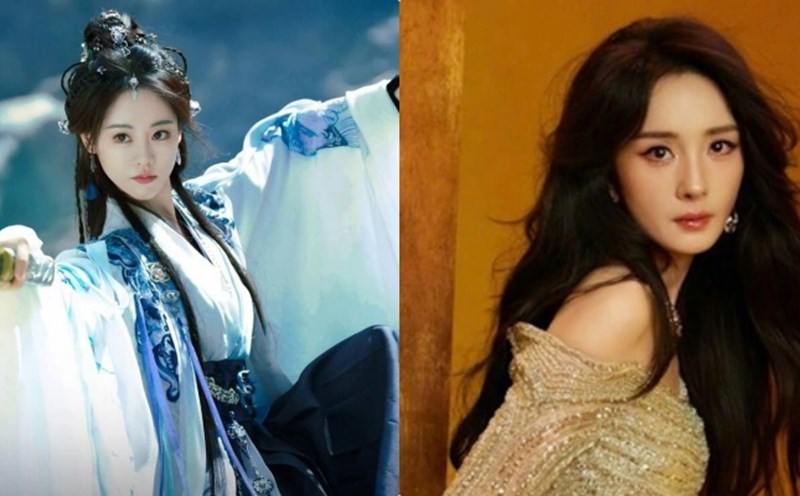 Zhu Zidan and Yang Mi. Photo: VieON.